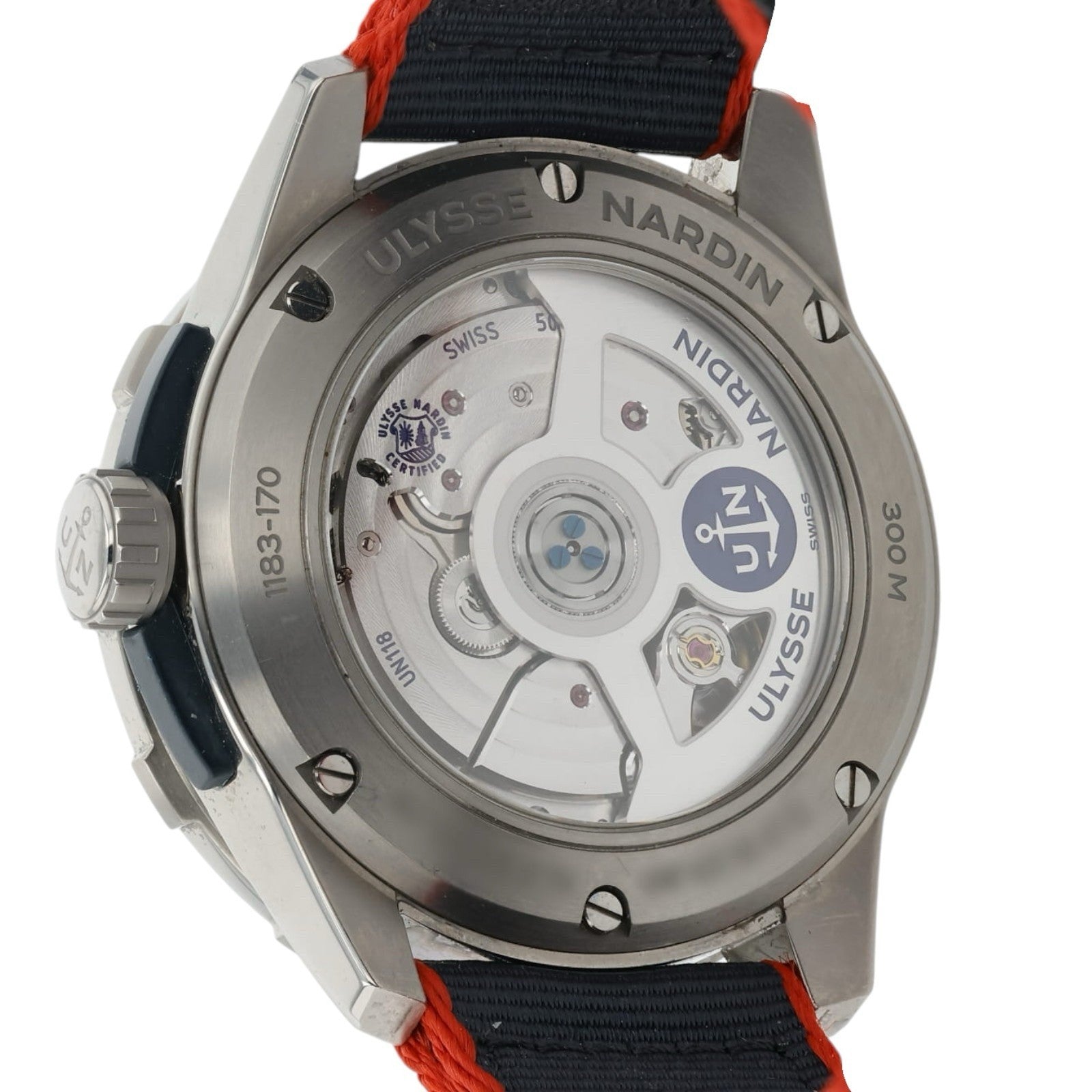 Ulysse Nardin Diver Blue Dial Titanium 44mm Automatic Men’s Watch 1183-170