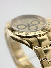 1991 Rolex Daytona 18k Yellow Gold 40mm Gold Tone Dial 40mm Automatic Mens 16528