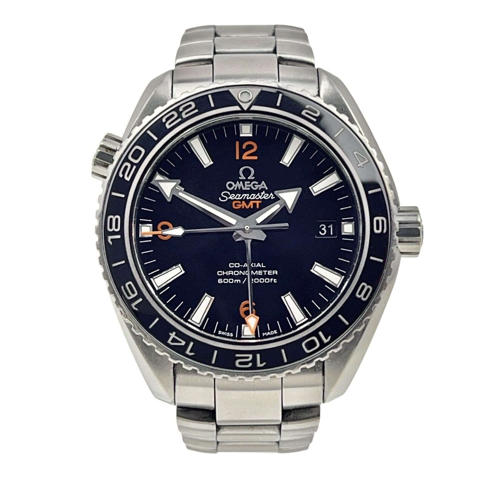 Omega Seamaster Planet Ocean GMT Stainless Steel 44mm Automatic Men’s Watch