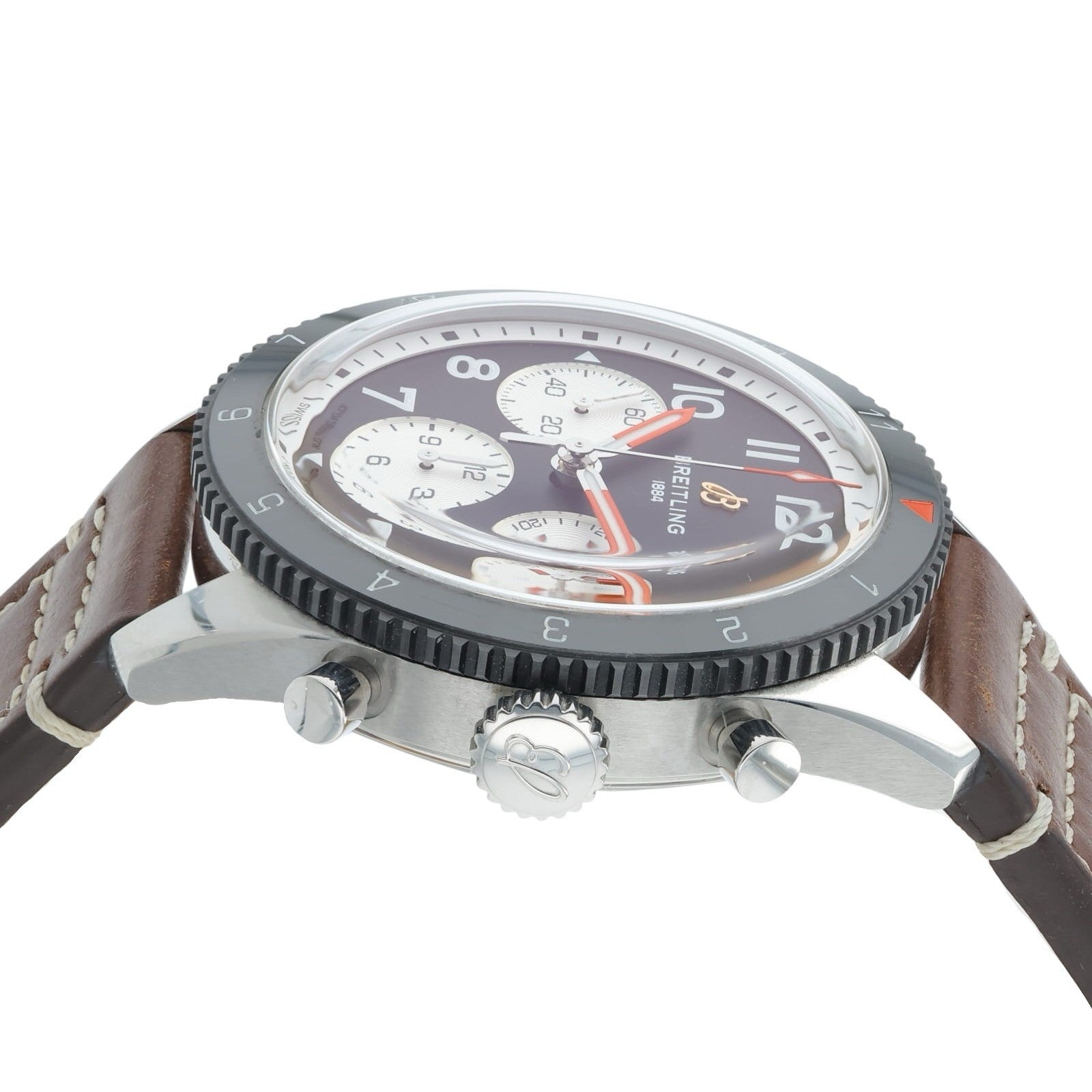 Breitling Classic Avi Stainless Steel Black Dial 42mm Automatic Men’s Y23380
