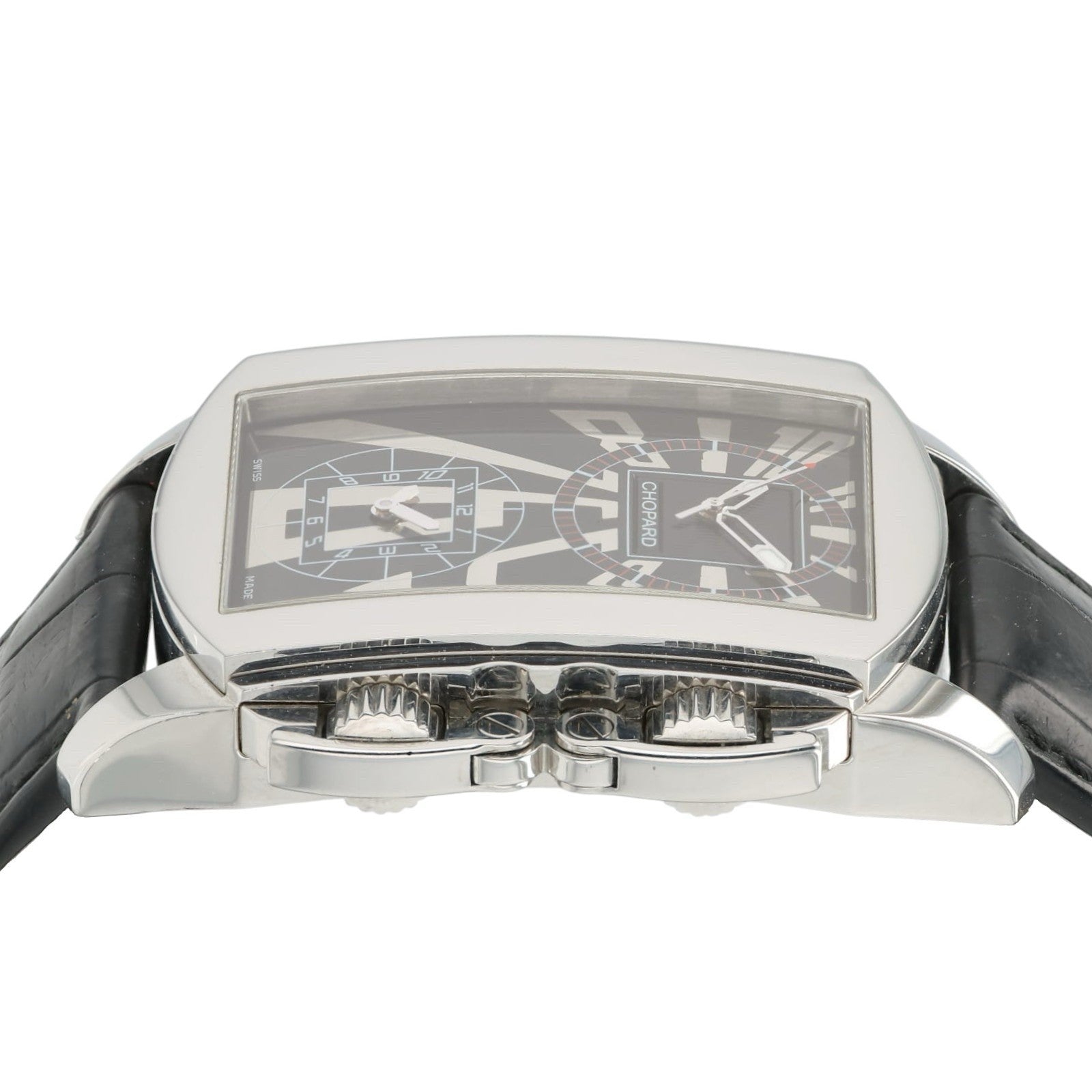 Chopard GMT Dual Time Black Dial Stainless Steel 38mm Automatic Men’s Watch 8468