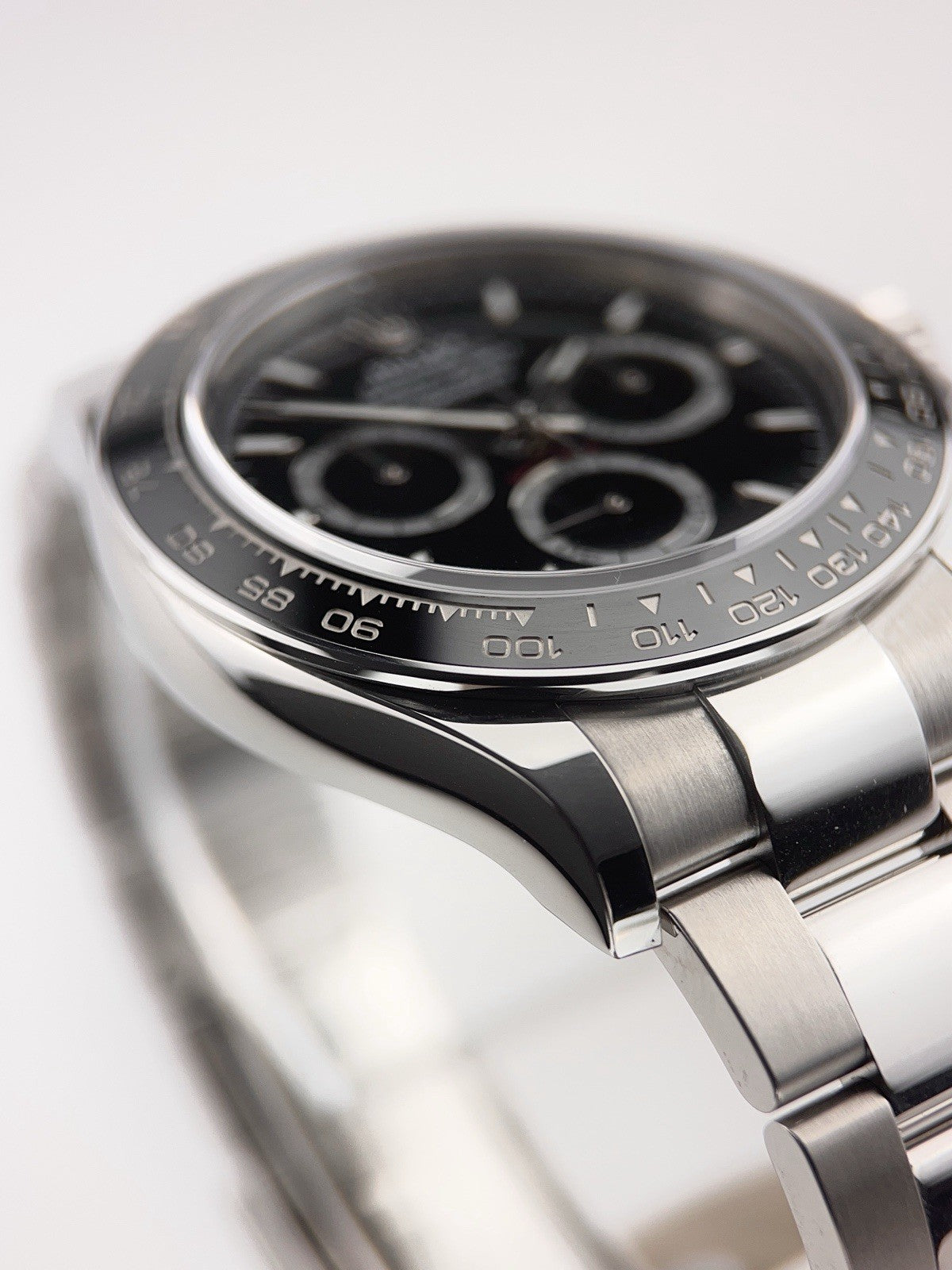 Rolex Daytona Stainless Steel Black Dial 40mm Automatic Mens Watch 126500LN