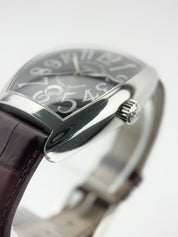 Franck Muller Cintree Curvex Steel Black Dial. 36mm Automatic Men’s 7880 SCDT