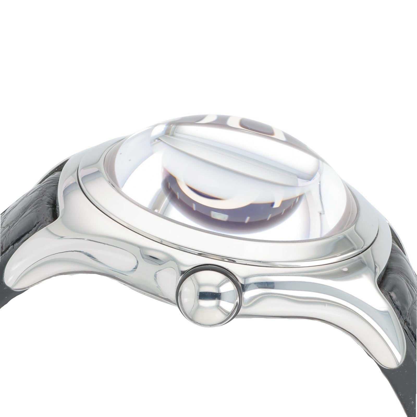 Corum Bubble American Flag Stainless Steel Black Dial 45mm Quartz 163.150.20