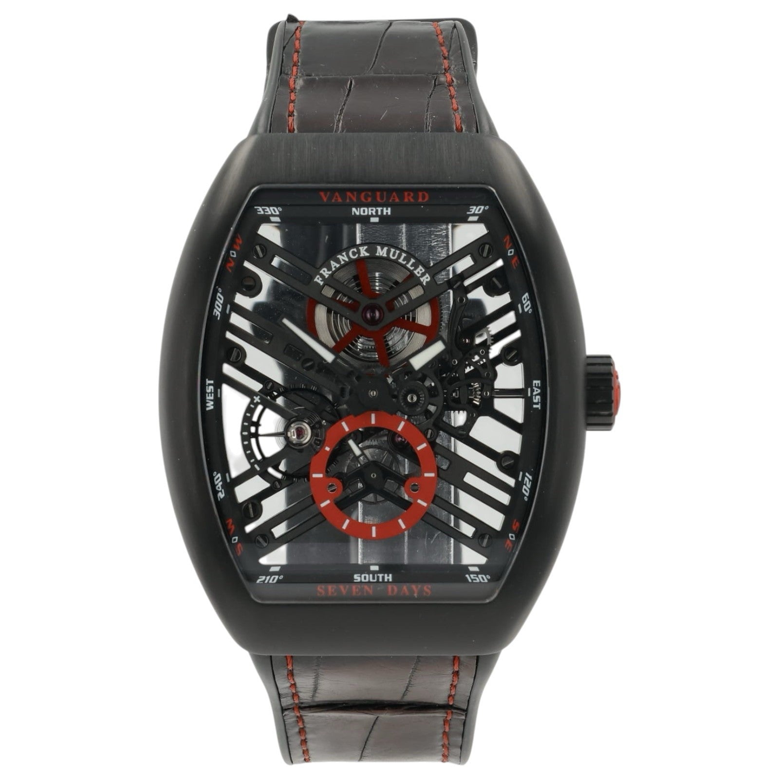 Franck Muller Vanguard Skeleton Dial Titanium 45mm Manual Wind V45 S6 SQT TT