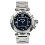 Cartier Pasha Seatimer Stainless Steel Black Dial 40mm Automatic Men’s W31077M7