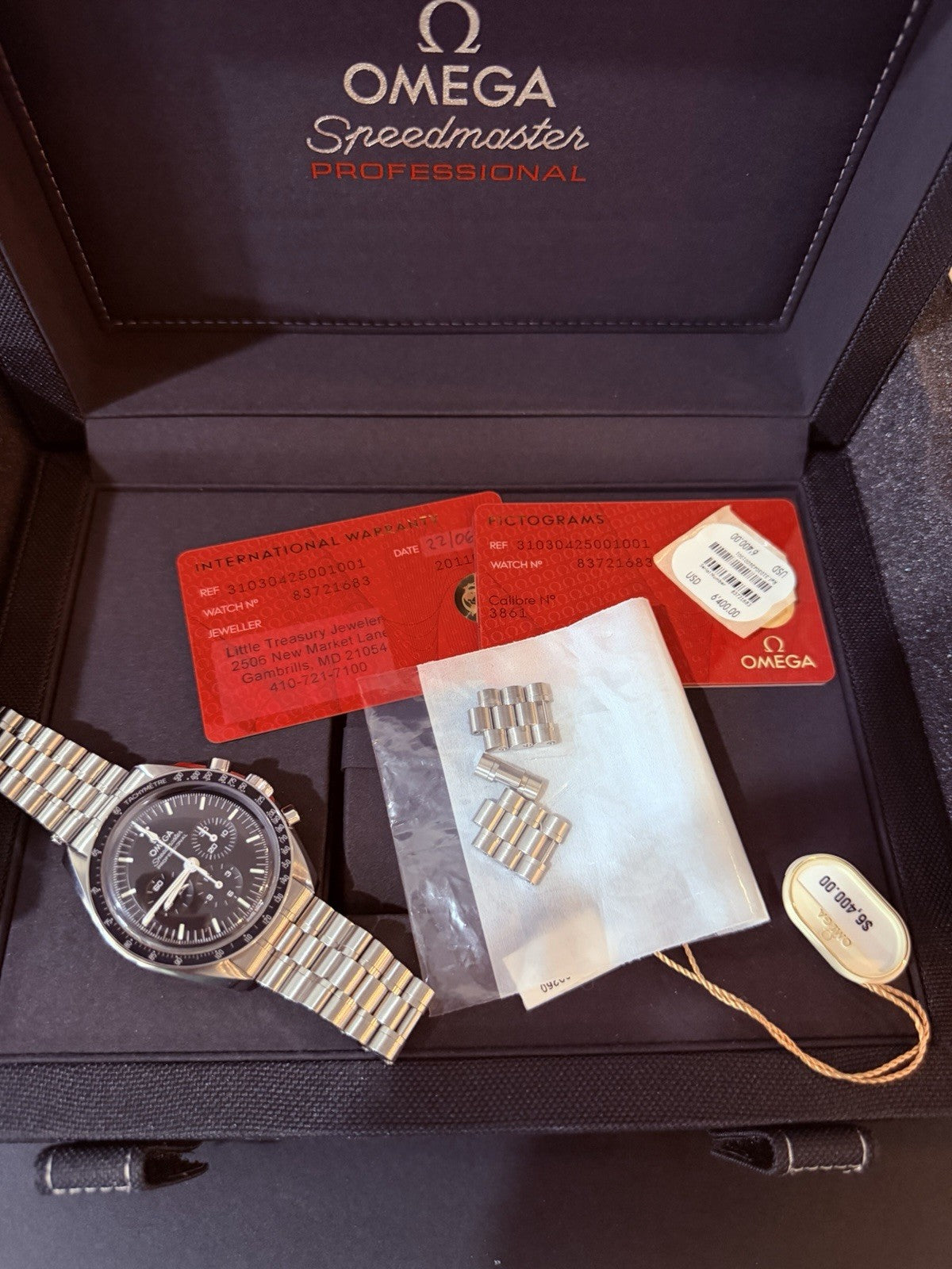 2022 Omega Speedmaster Steel Black Dial 42mm Manual Watch 310.30.42.50.01.001