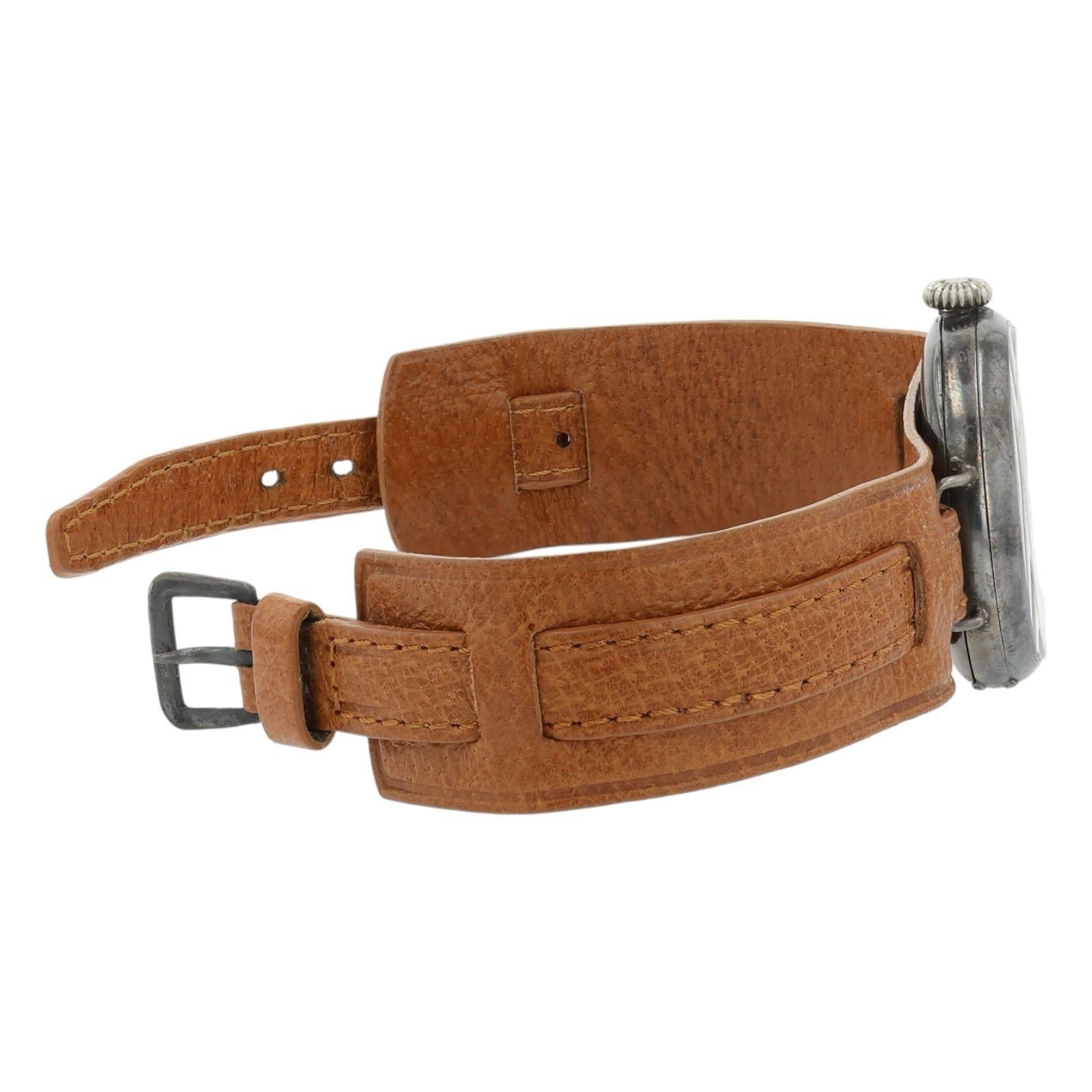 Rolex Dunklings White Dial Silver Case 33mm Manual Wind Men’s Watch