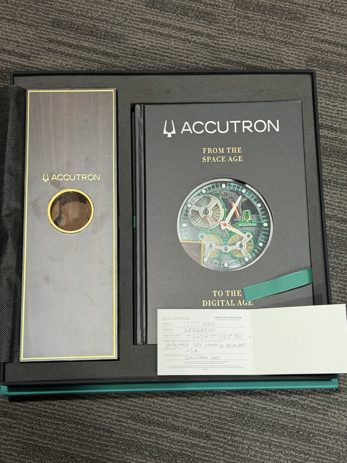 Accutron Spaceview Green Dial Stainless Steel 43.5mm Automatic Men’s 2ES6A002