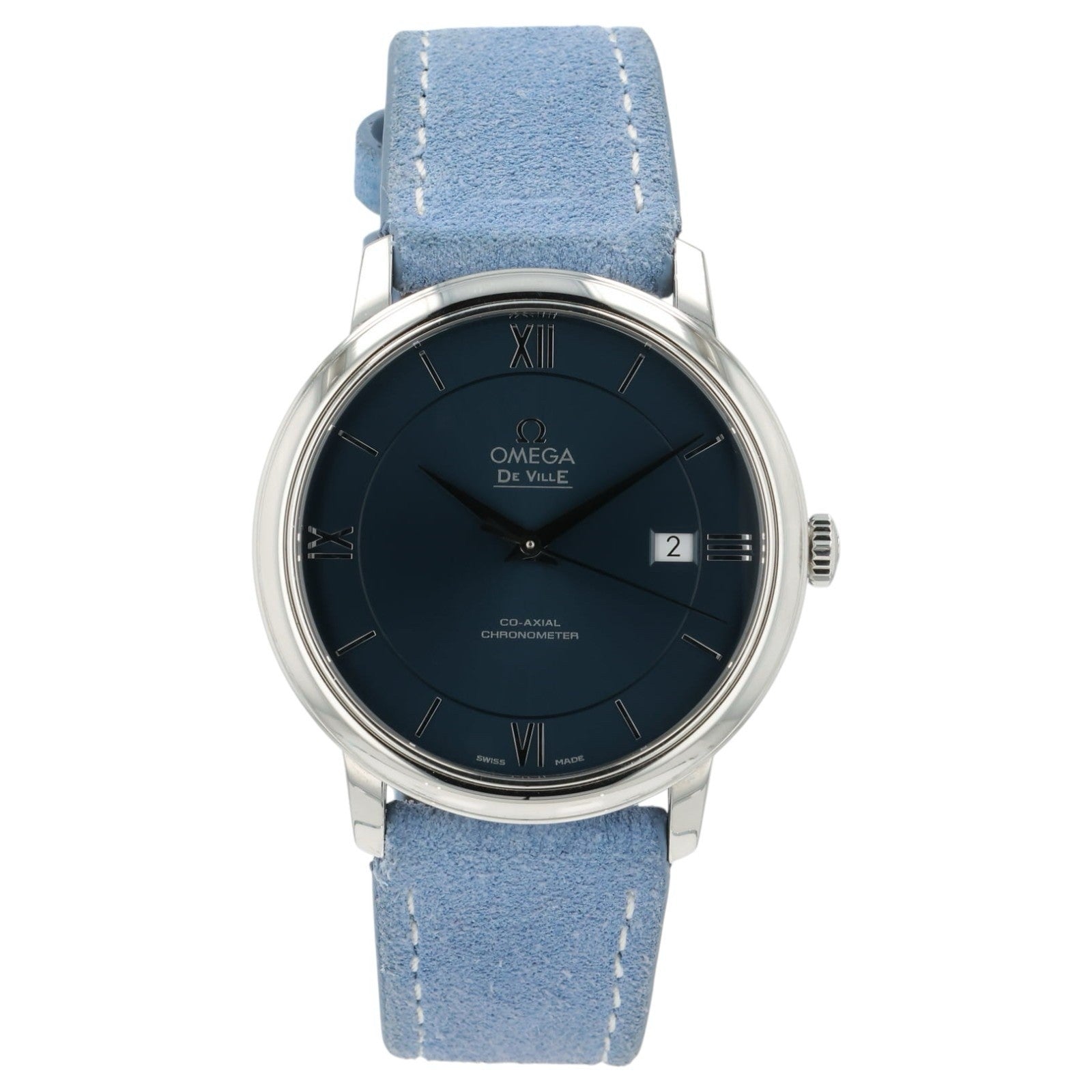 Omega Deville Blue Dial Stainless Steel 39.5mm Automatic 424.13.40.20.03.001