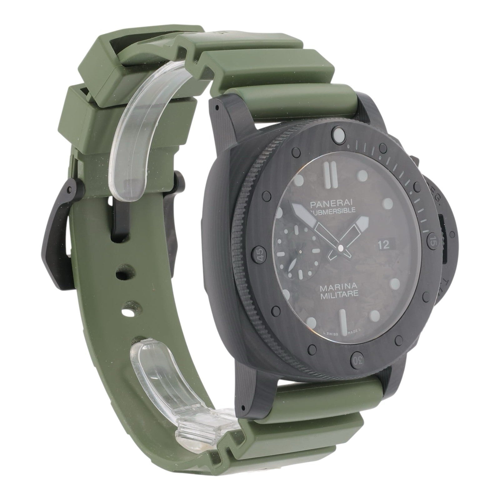 Panerai Submersible Carbon Case Black Dial 47mm Automatic Mens Watch PAM00979