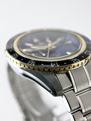 Grand Seiko GMT SBGE248 Steel & 18k Gold 44mm Case Blue Dial - Box/Papers