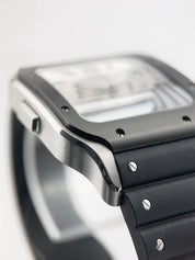 Cartier Santos Stainless Steel Silver Dial 43.3mm Automatic Men’s Watch WSSA0017
