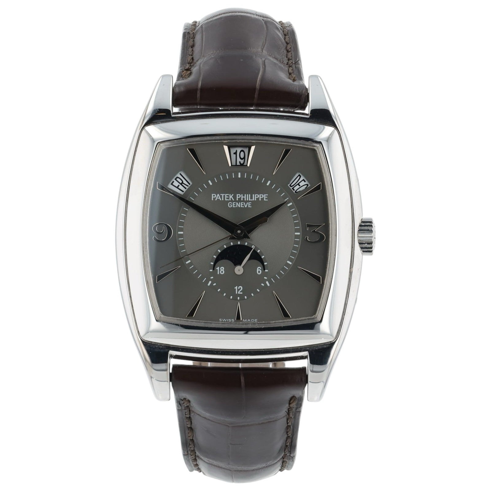 Patek Philippe Gondolo 18k White Gold Grey Dial 38mm Automatic Men’s 5135G-010