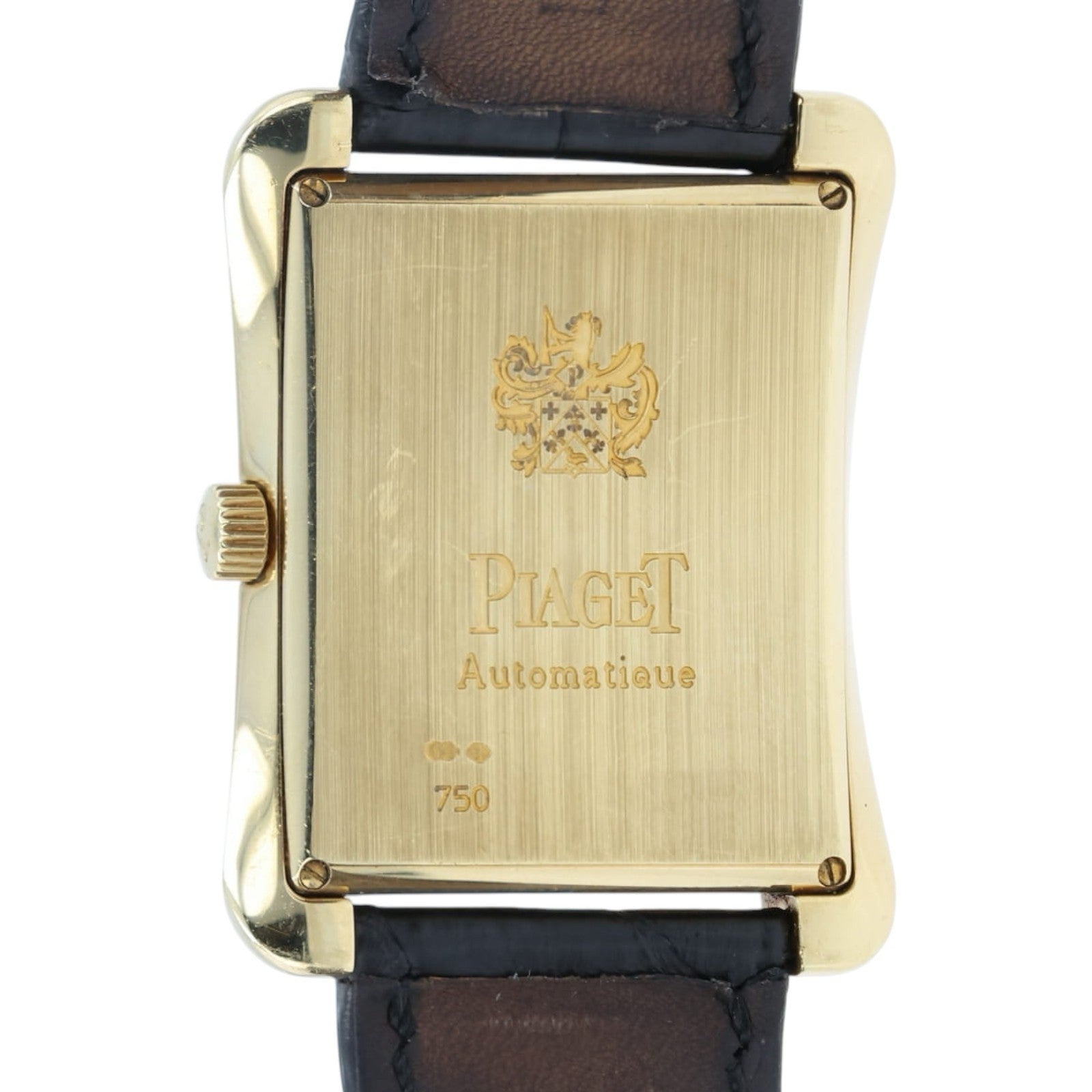 Piaget Emperador Silver Dial 18k Rose Gold 32x41mm Automatic Mens Watch P10041