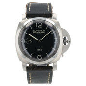 Panerai Luminor Black Dial Stainless Steel 47mm Manual Wind Mens Watch PAM00127