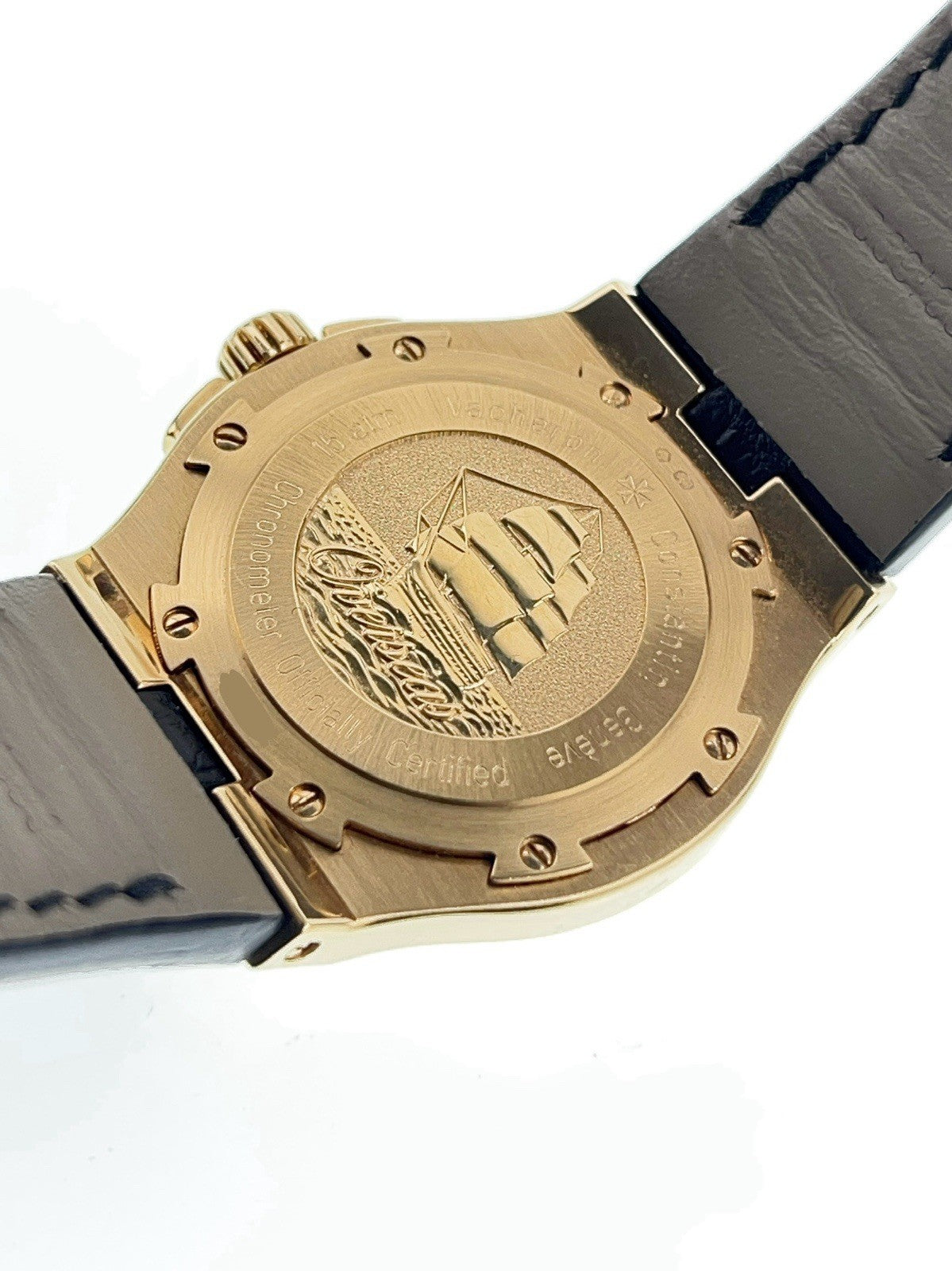 Vacheron Constantin Overseas 18k Yellow Gold White Dial 37mm Auto Watch 42042