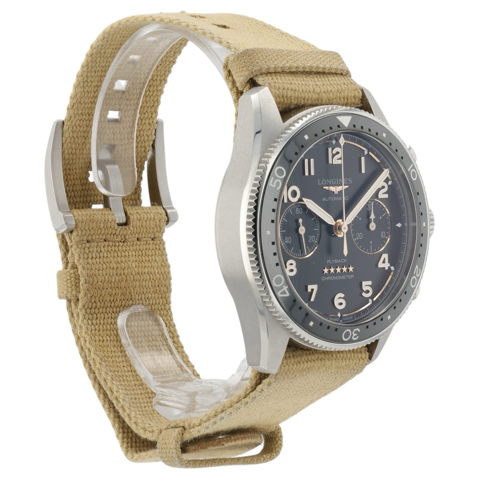 Longines Spirit Chrono Black Dial Stainless Steel 42mm Automatic Men’s L3.821.4