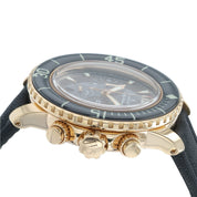 Blancpain Fifty Fathoms 18k Rose Gold Black Dial 45mm Automatic Mens Watch 5085F