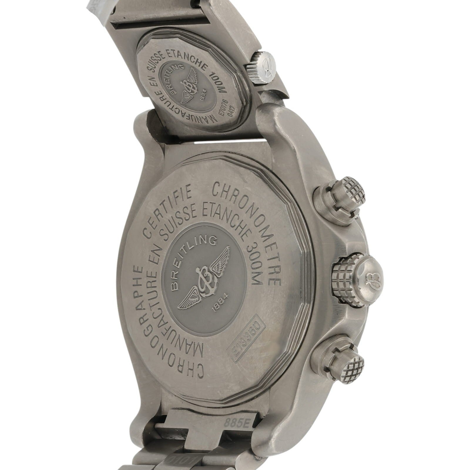 Breitling Avenger Titanium Gray Dial 44mm Automatic Movement Mens Watch E13360