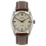 Rolex OP Silver Dial Stainless Steel 34mm Automatic Movement Men’s Watch 6580