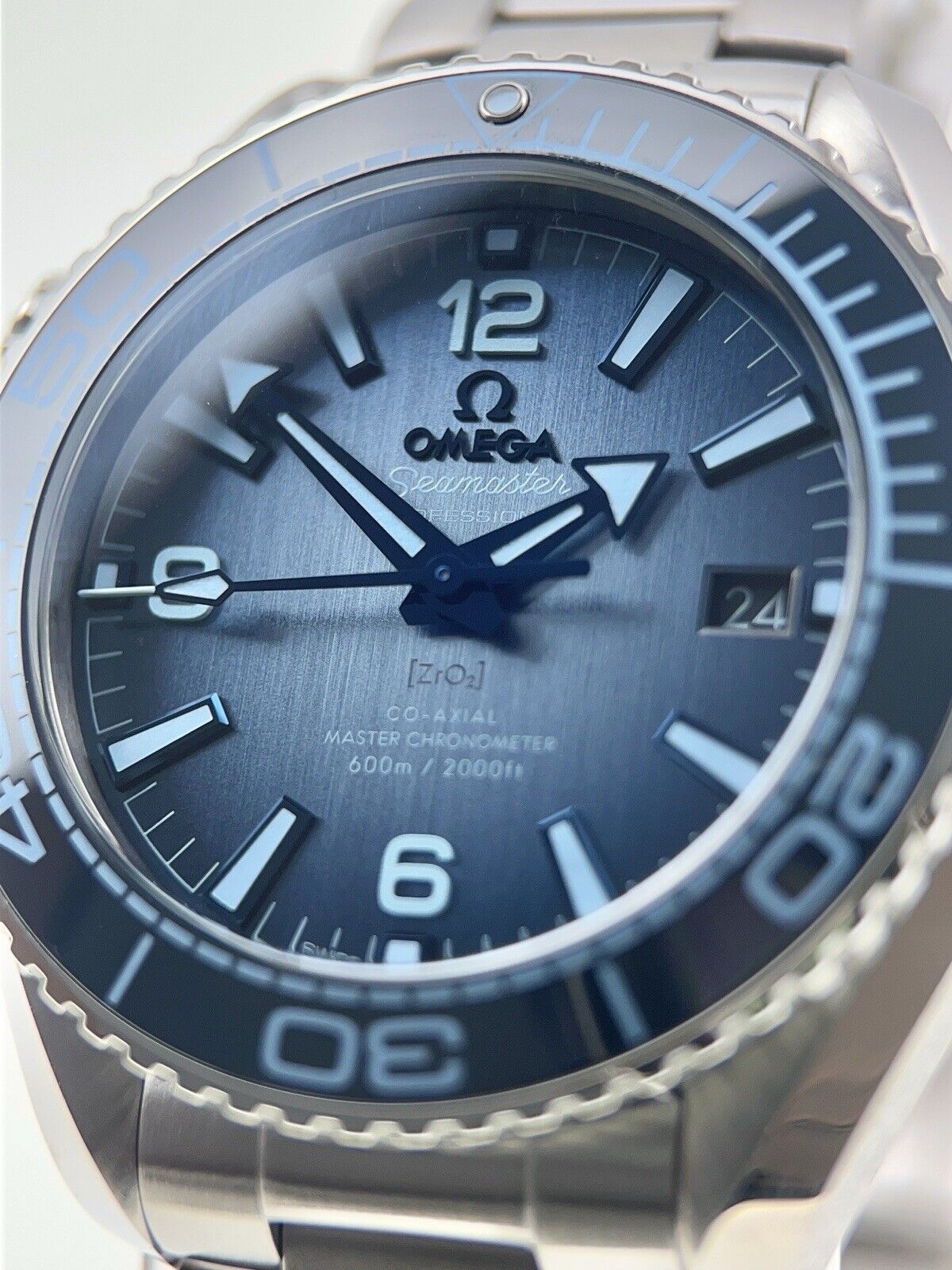 NEW 2024 Omega Seamaster Planet Ocean Summer Blue Steel 40mm Men’s Watch