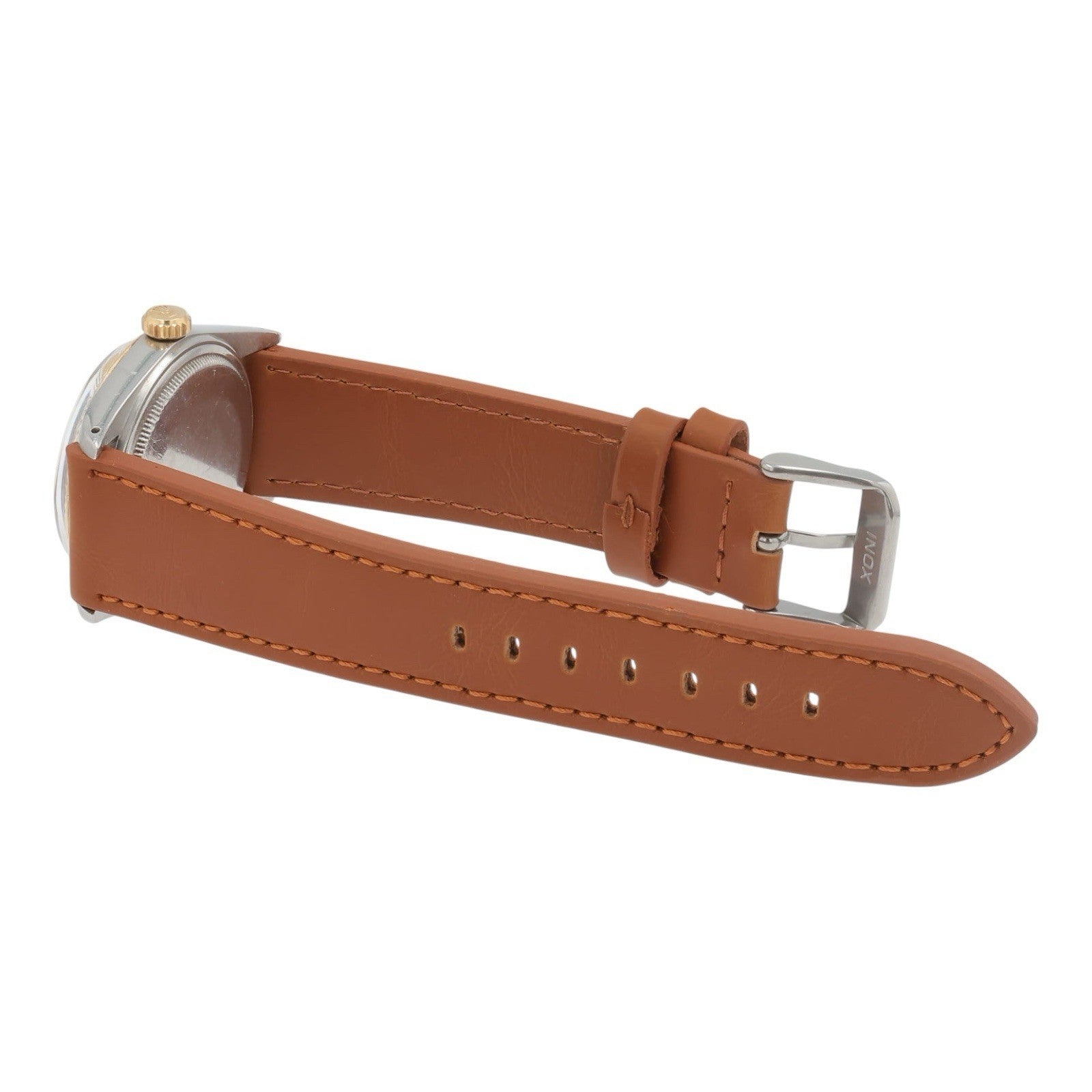 Rolex Datejust Steel & Gold Buckley Dial 36mm Automatic Men's Watch 16013