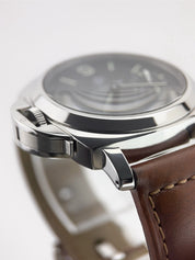 Panerai Luminor Marina Steel Black Dial 44mm Manual Wind Men's Watch PAM01005