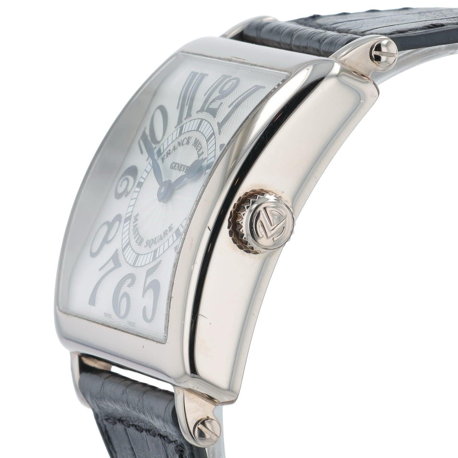 Franck Muller Master Square 18k White Gold Silver Dial 33mm Quartz 6002 M QZ V