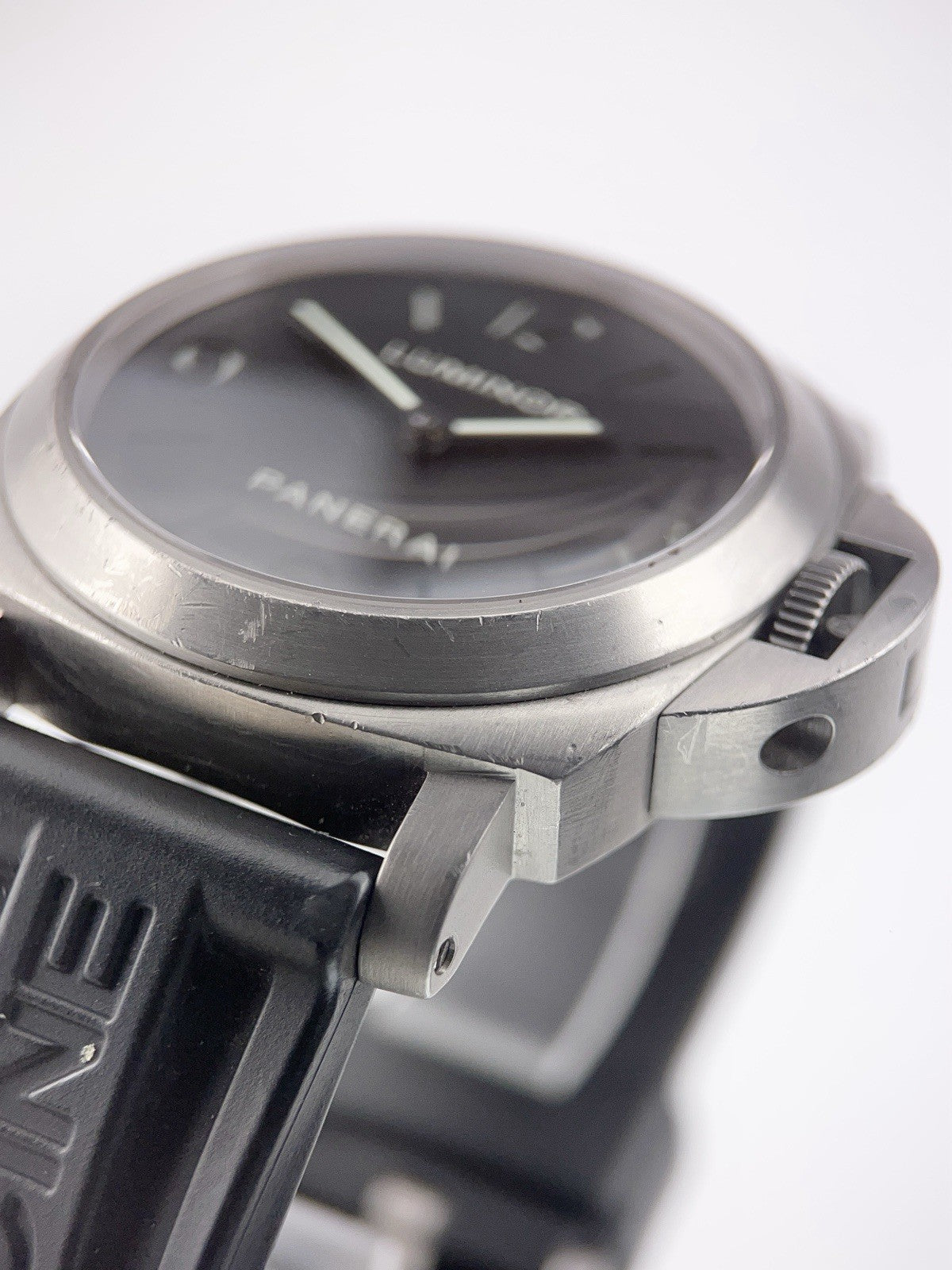 Panerai Luminor Titanium Black Dial 44mm Manual Wind Men's Watch PAM00176