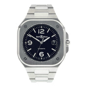 Bell & Ross Stainless Steel Black Dial 40mm Automatic Men's Watch BR05