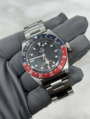 2020 Tudor Black Bay GMT Pepsi Black dial Stainless Steel Men's Watch 79830RB