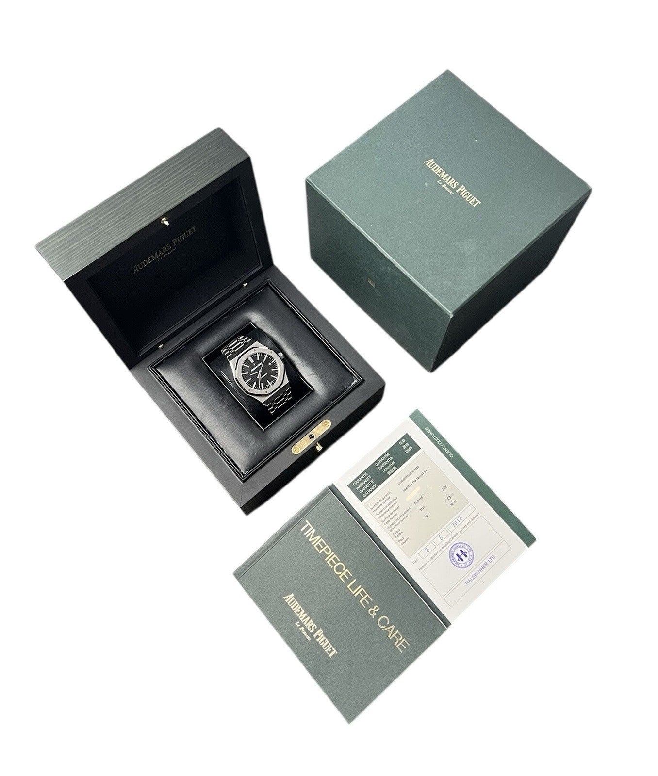 Audemars Piguet Royal Oak Black Dial Steel 41mm Automatic Men’s Watch 15400ST