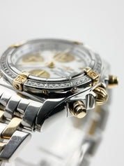 Breitling Chrono Cockpit 39mm B13357 Two Tone MOP Dial  Watch - Factory Diamonds