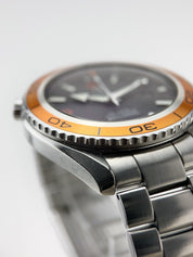 Omega Seamaster Planet Ocean 45mm Orange Bezel Steel Mens Watch 2208.50