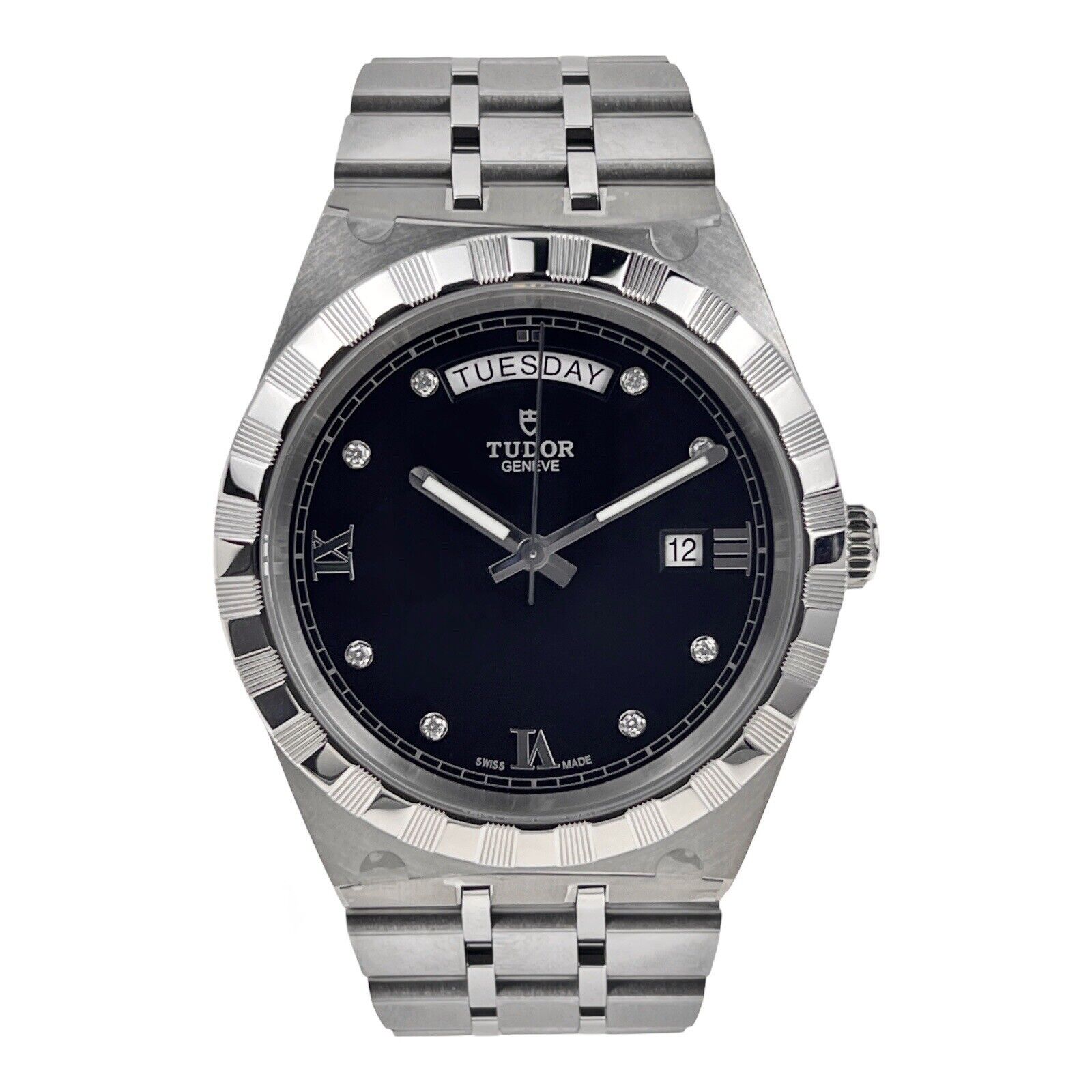 NEW Tudor Royal 41mm Black Diamond Dial Men’s Watch Ref 28600 Box & Papers 2023