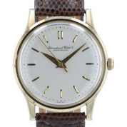IWC Silver Dial 14k Gold 33mm Manual Wind Movement Men’s Watch C89