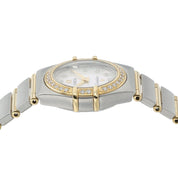 Omega Constellation MOP Dial Gold & Steel 23mm Quartz Women’s Watch 1267.75.00