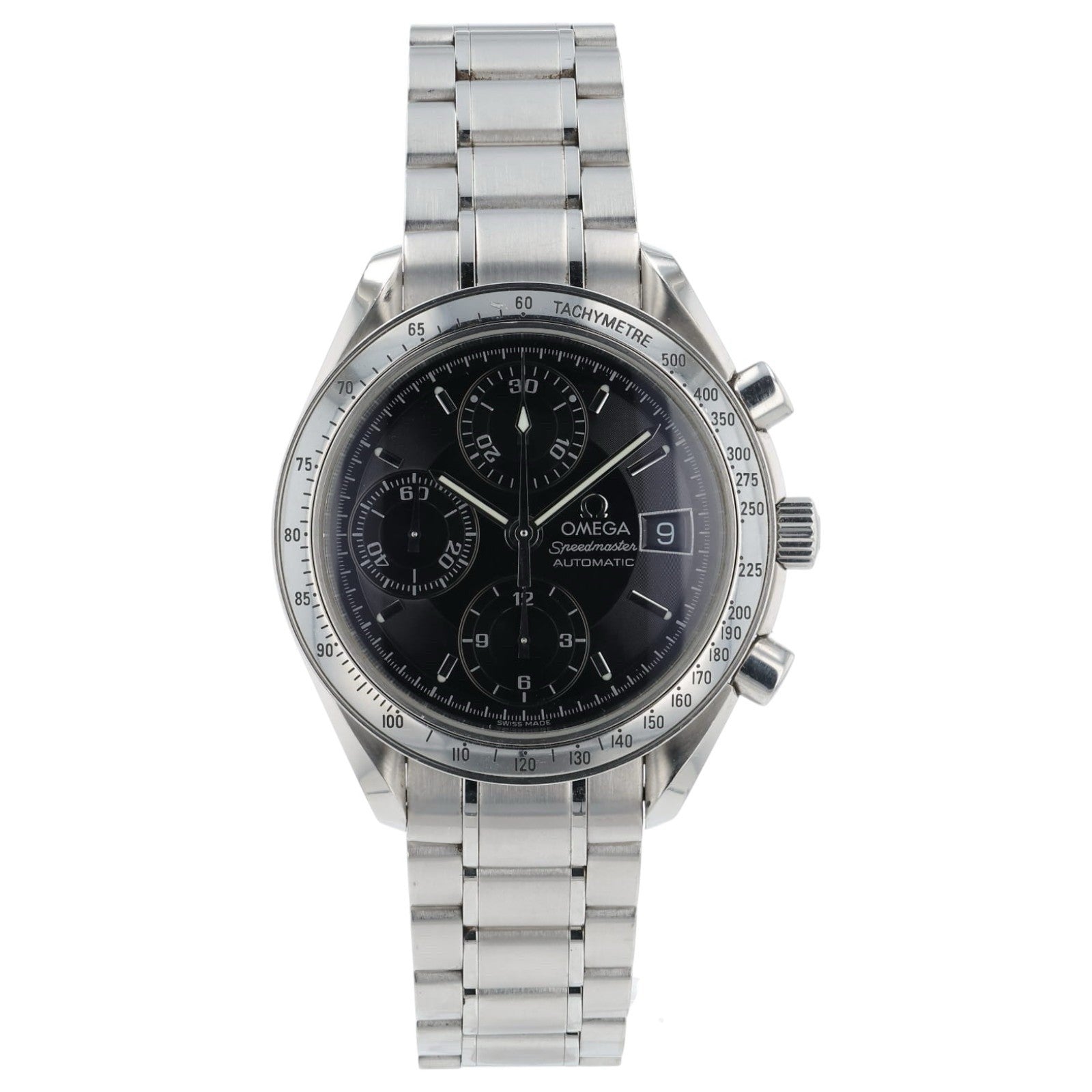 Omega Speedmaster Date Black Dial Stainless Steel 39mm Automatic Mens 3513.50