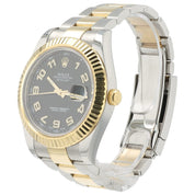 Rolex Datejust Two-Tone Black Dial Gold & Steel 41mm Automatic Mens Watch 116333