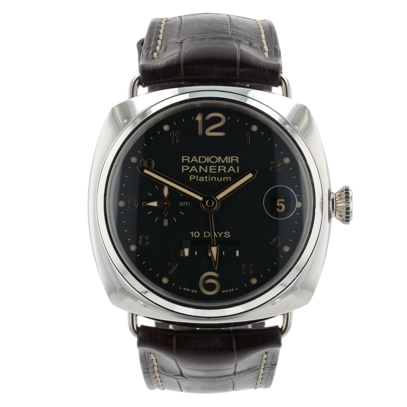 Panerai Radiomir Black Dial Platinum 45mm Automatic Men’s Watch PAM00495
