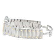Cartier Santos Galbee Silver Dial Gold & Steel 29mm Quartz Unisex Watch 1566