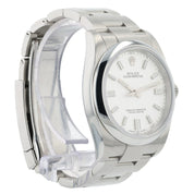 Rolex Oyster Perpetual White Dial Stainless Steel 36mm Automatic Mens 116000