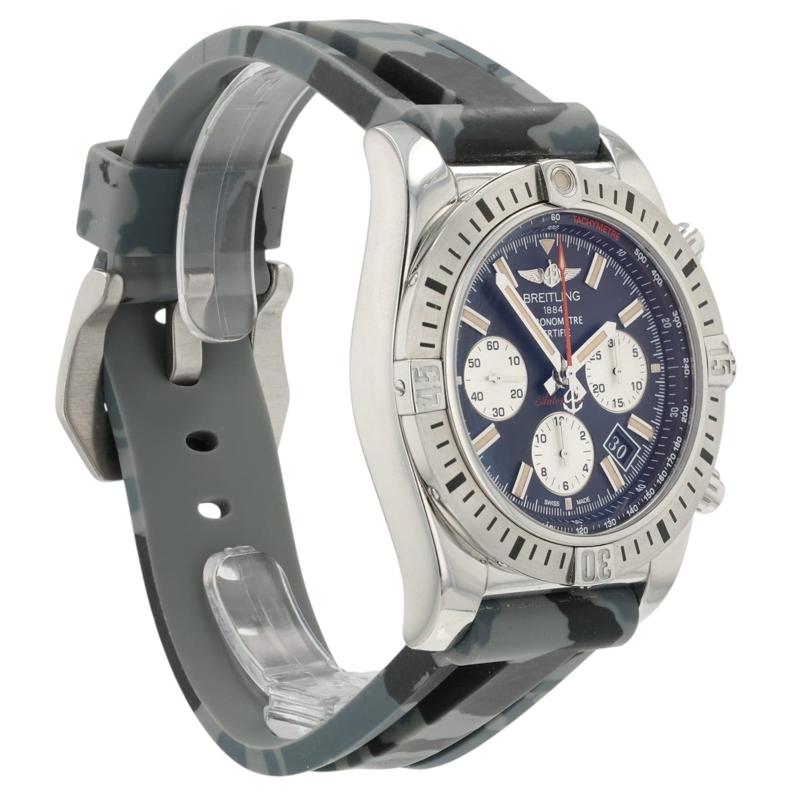 Breitling Chronomat Black Dial Stainless Steel 44mm Automatic Men’s Watch AB0115