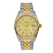 1983 Rolex Datejust Oyster Perp 36mm TT Steel Gold Automatic Jubilee Watch 16013