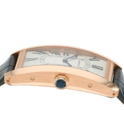 Cartier Tank Americaine Silver Roman Dial 18k Rose Gold Auto Watch WGTA0134