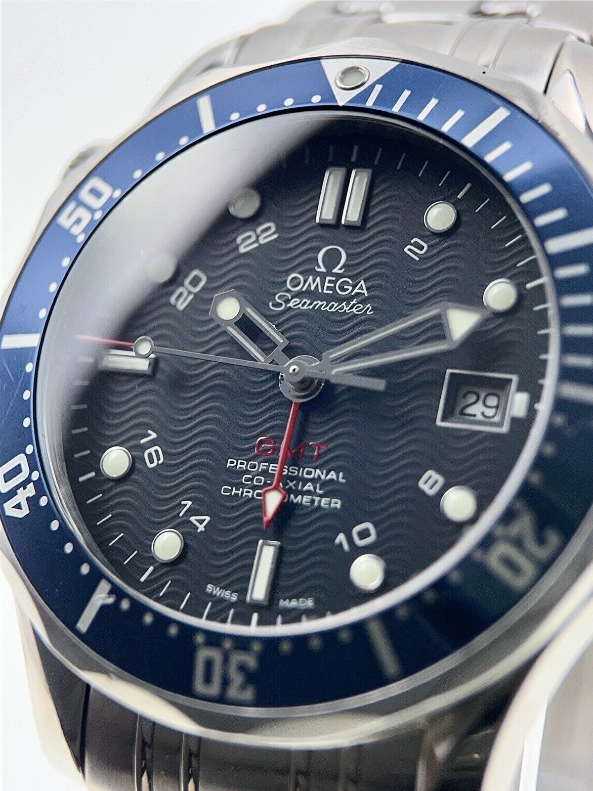 Omega Seamaster Diver GMT 300m Steel Blue 41mm Automatic Men’s Watch 2535.80.00