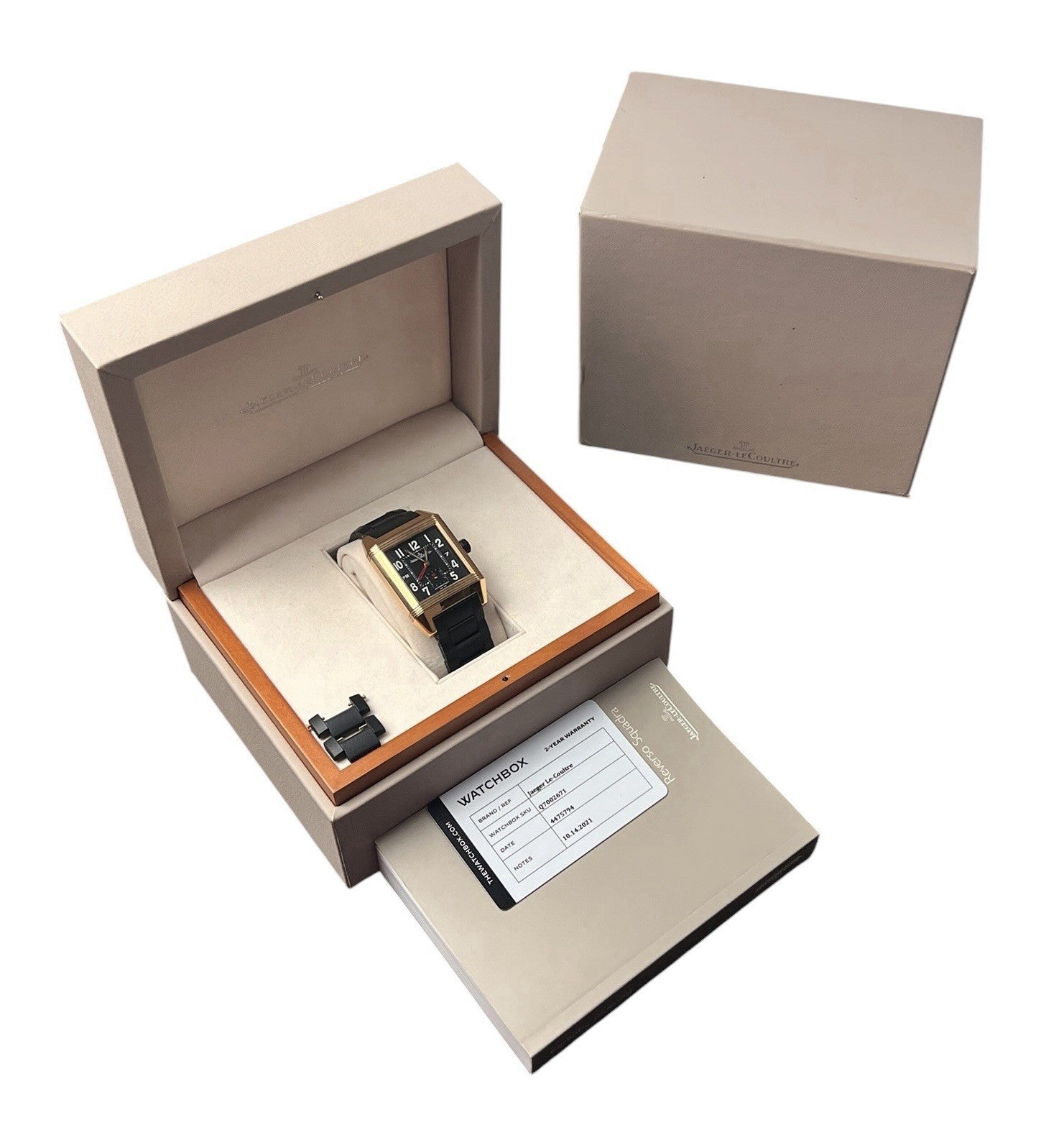 Jaeger-LeCoultre Black Dial 18k Rose Gold 35mm Automatic Men’s Watch 230.2.77