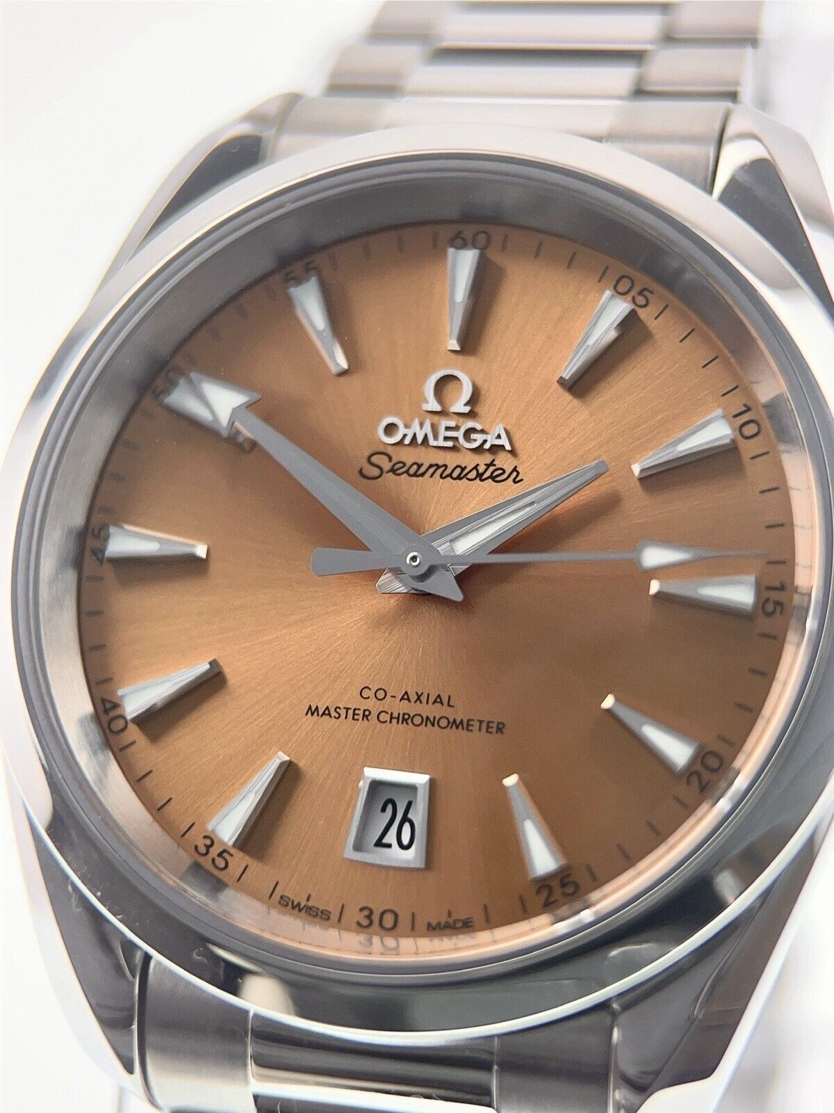 2023 Omega Seamaster Aqua Terra Steel Orange Dial 38mm Watch 220.10.38.20.12.001