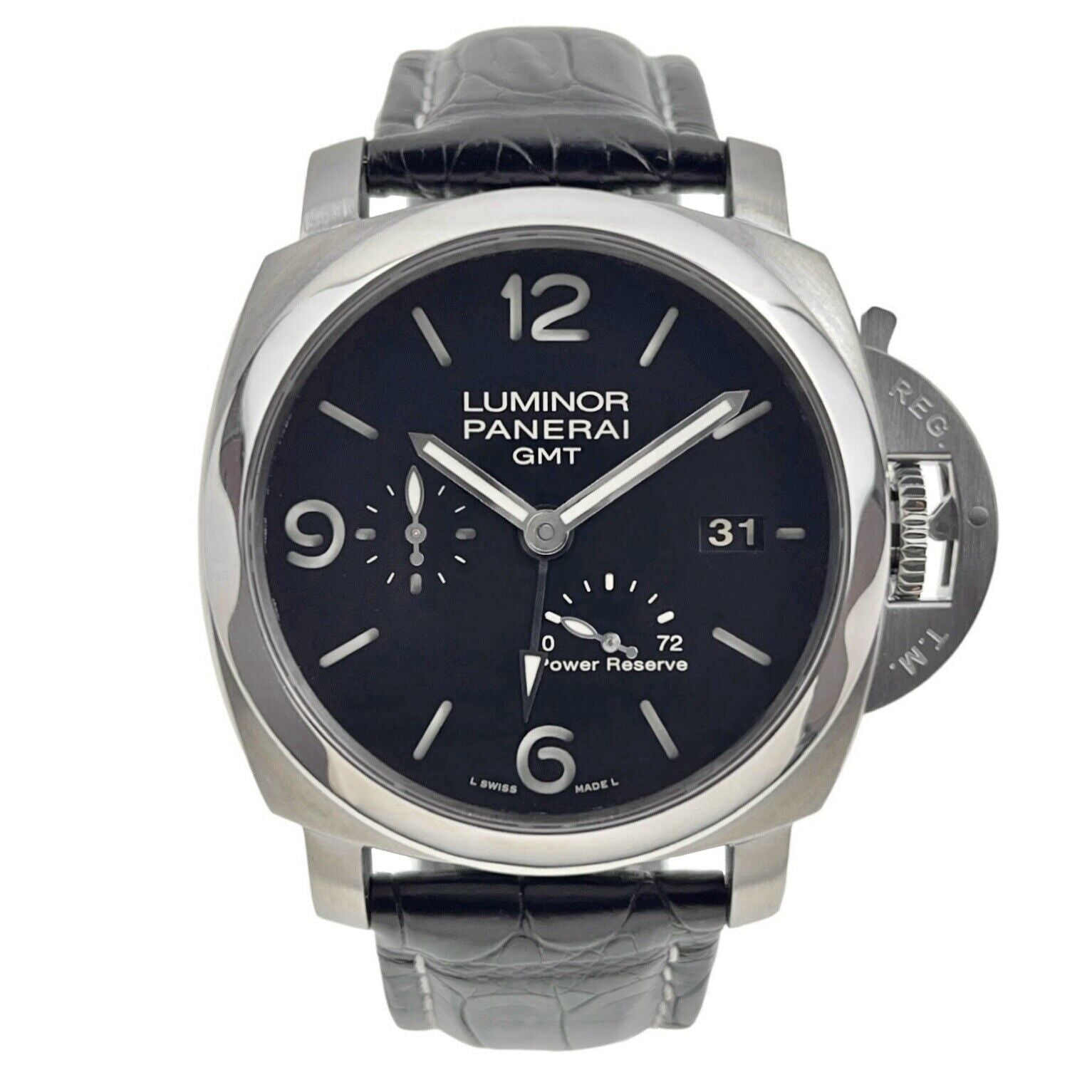 Panerai Luminor 1950 3 Days GMT Power Reverse Steel 44mm Automatic PAM00321